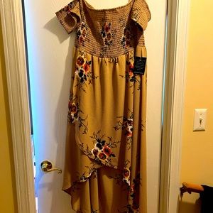 Boston proper dress high in the front low in the back